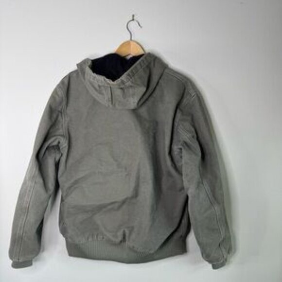 Vintage Carhartt Workwear Trucker Jacket Green Faded Green Medium - Picture 9 of 13